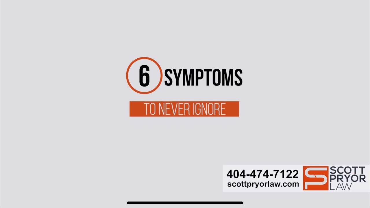 6 Medical Symptoms You Should NOT Ignore After An Accident - Scott Pryor Law