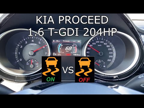 2018 KIA PROCEED 1.6 T-GDI 204 KM HP PS ACCELERATION WITH TC AND TC OFF WITH 0-100 0-140 0-60