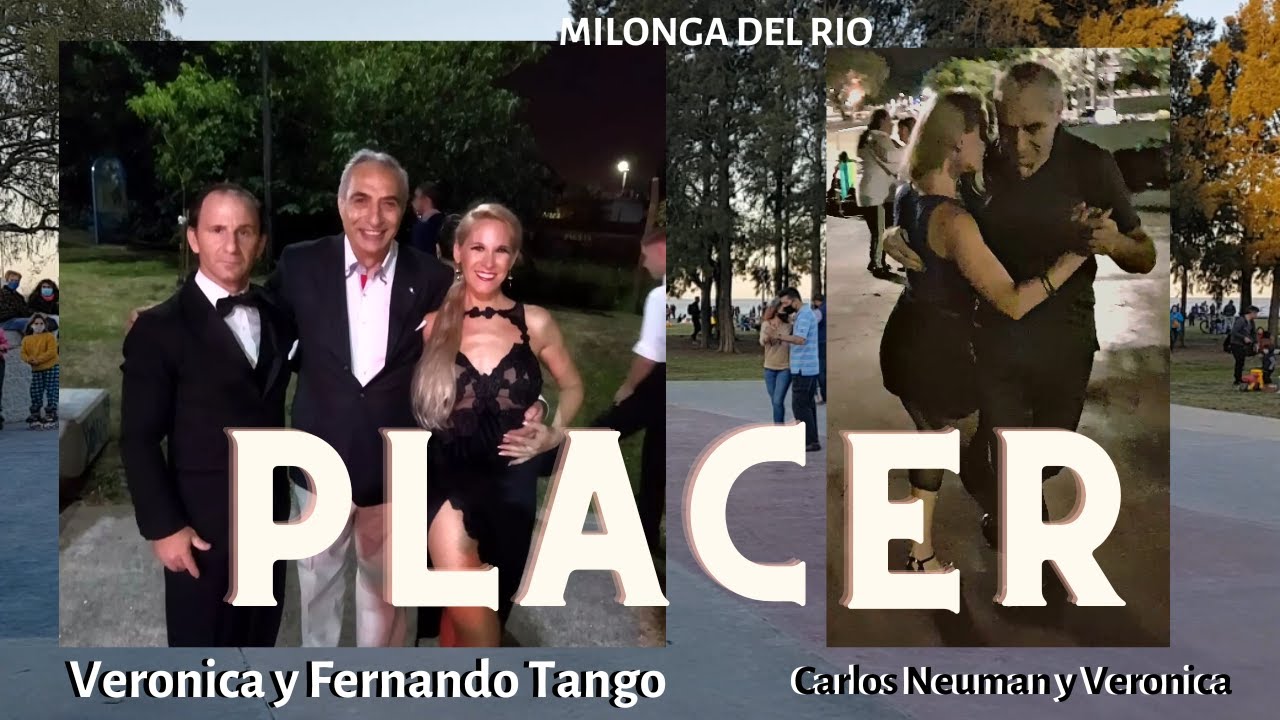 Tango baile social, milongueando en Milonga del Rio, Carlos Neuman, Veronica Centurion