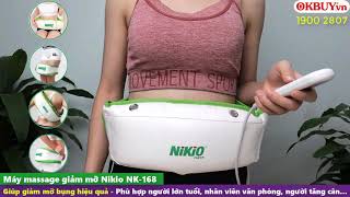 Video máy massage bụng Nikio NK-168 - Rung nóng giảm mỡ bụng