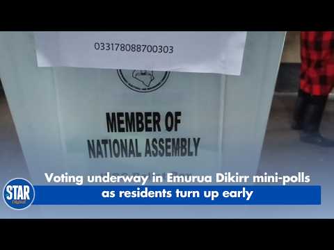 Voting underway in Emurua Dikirr mini polls as residents turn out early