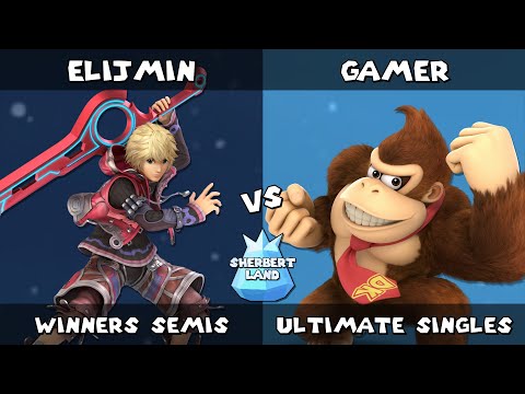 Sherbert Land # 17 | elijmin (Shulk) vs Gamer (Donkey Kong) | Winners Semis | SSBU Ultimate