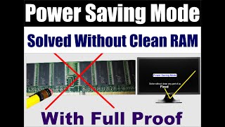 How to fix power saving mode without clean ram or other pc components solve black screen error 2022