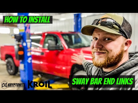 How To install KRYPTONITE HEAVY DUTY SWAY BAR END LINKS(0-2") GM/GMC 2500/3500HD Diesel & Gas Trucks