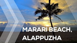 preview picture of video 'Sands of Marari beach in Alappuzha'