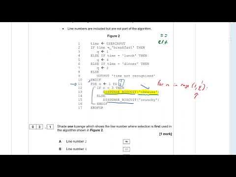 AQA 8525 GCSE Computer Science Specimen Paper 1 Walkthrough