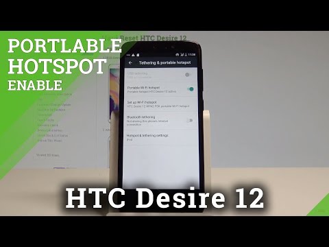 How to Enable Portable Hotspot on HTC Desire 12 - Create Wi-Fi Hotspot |HardReset.Info