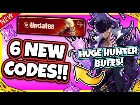 6 NEW CODES! CRAZY BUFFS TO HUNTERS & EPIC UPDATE DETAILS!! [Solo Leveling: Arise]