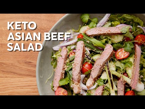 Keto Asian beef salad • 1-Min Recipe