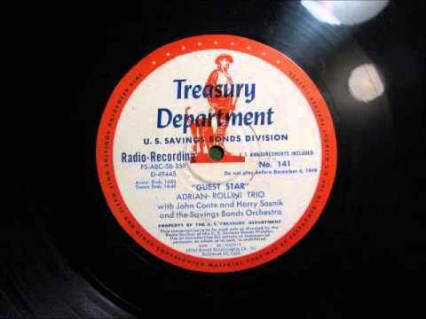 ADRIAN ROLLINI TRIO from 1949 Radio Transcription