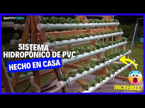 🌱🔧 How to make a hydroponic system at home using PVC pipes 🌿🛠️