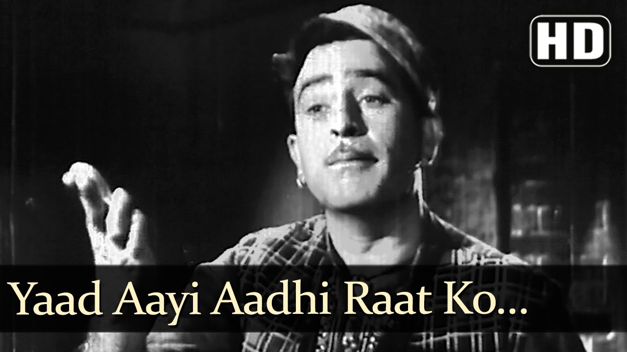 Yaad Aayi Aadhi Raat Ko, Kal Raat Ki Tauba Lyrics | Kanhaiya | Mukesh | Shankar Jaikishan