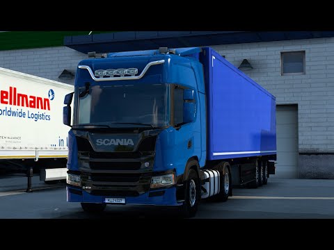 Ets2 1.40 / Scania G 410 /  Gedser (DK) - Kiel (D) /   Promods 2.52