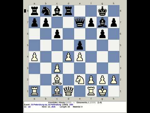 Korotylev, Alexey vs Simonenko, I  | St Petersburg Chess Open 1993, Russia