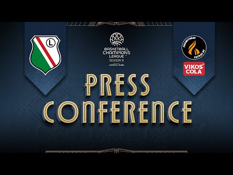 Legia Warszawa v Promitheas Patras BC Vikos Cola - Press Conference | #BasketballCL 2025-26