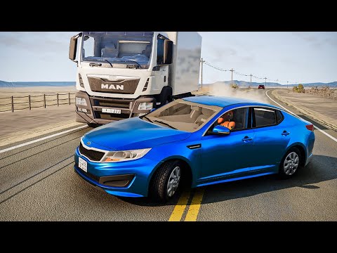 Realistic Car Crashes and Overtakes (01) - BeamNG Drive