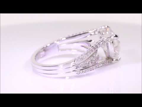 3.58 ctw Diamond Engagement Ring - Heart Shape H SI2-3 | BigDiamondsUSA