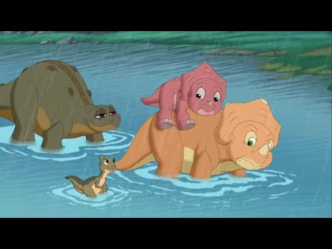 Capa de Em Busca do Vale Encantado | Os Dinossauros Aprendem a Nadar! | Desenhos Animados em Português