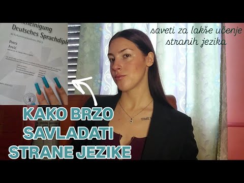 KAKO LAKO I BRZO NAUČITI STRANI JEZIK + koliko jezika govorim? / Petra Jović