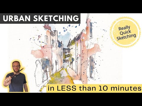 10 Minute Urban Sketching Tutorial - Quick And Easy!