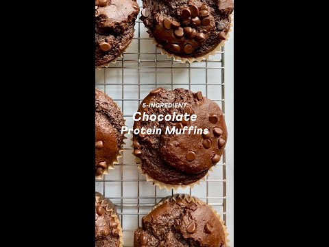5-Ingredient Chocolate Protein Muffins | Minimalist Baker Recipes