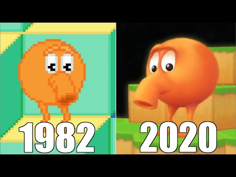 Evolution of Q*bert Games (4K) [1982-2020]