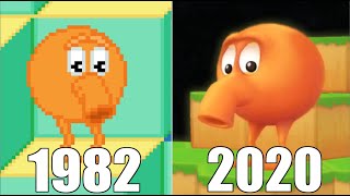 Evolution of Q*bert Games (4K) 1982-2020