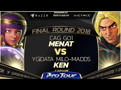 CAG GO1 (Menat/Chun-Li) vs. YT DATA Milos-Madd (Ken) - Pools - Final Round 2018 - SFV - CPT 2018
