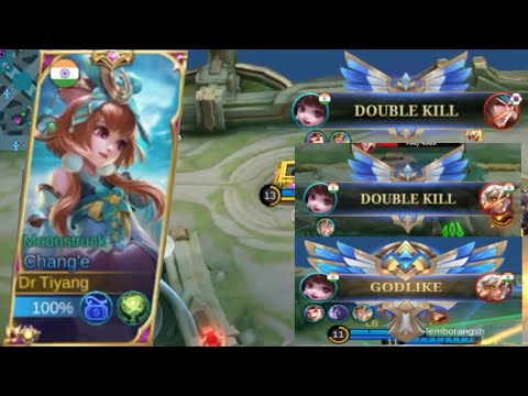 Chang'e Solo High Tier Damage | Mobile legends