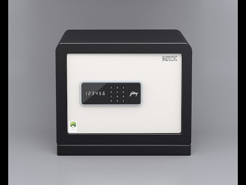 Steel white godrej ritz electronic safe locker, for home,ins...