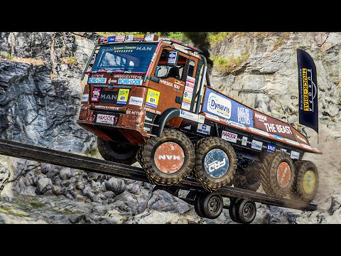 OFFROAD TRUCKS auf gefährlichen Routen am Abhang | HEAVY DUTY CHALLENGE