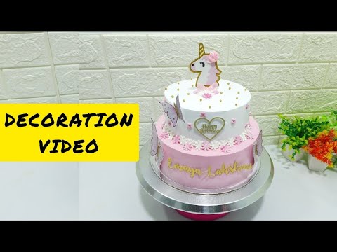 TWO TIER CAKE DECORATION | EASY CAKE DESIGNS | CAKE IDEAS | CAKES CRAZE BY AMRUTHA