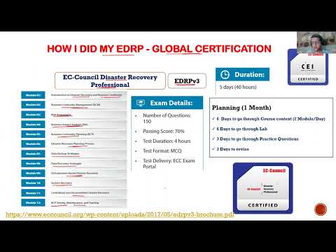 How I did my EDRP EC-Council  Disaster Recovery Professional