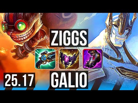 ZIGGS vs GALIO (MID) | Legendary, 15/5/10 | NA Master | 25.17