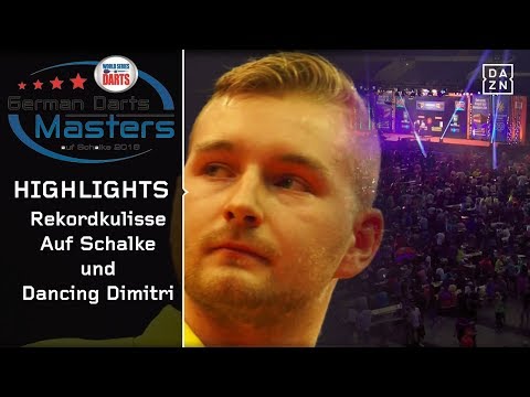 Rekordkulisse auf Schalke & dancing Dimitri Van den Bergh | German Darts Masters | Highlights | DAZN
