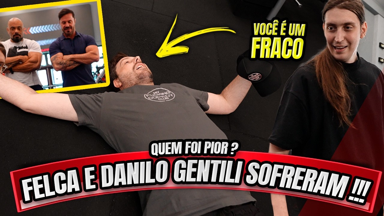 🚨QUEM FOI PIOR ? GENTILI OU FELCA NO TREINO DE PERNAS !