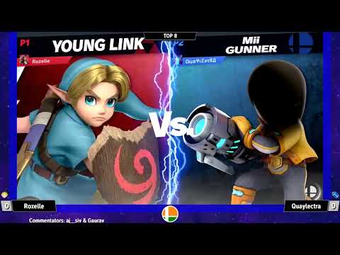 Rozelle (Young Link) vs Quaylectra (Mii Gunner) - KO Fight Night Qualifier 3