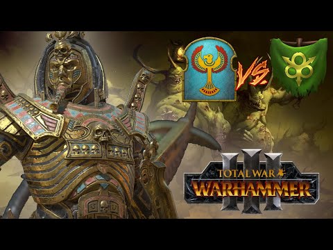 THE GIANT SPHINX ARISES | Tomb Kings vs Nurgle - Total War Warhammer 3