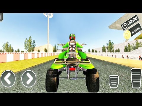 ATV Green Quad Bike Fastest Racing Game | Atv Bike 3d Game | ATV Bike Games