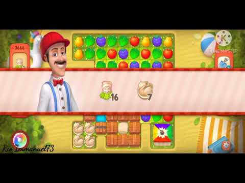 Gardenscapes level 3666 Hard no booster || Gameplay
