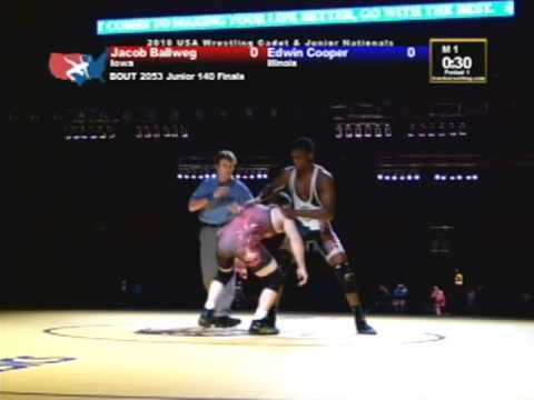 Junior Freestyle Finals 140 pounds - Jacob Ballweg vs. Edwin Cooper