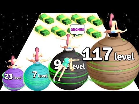 Yoga Color Ball Run - All Levels 14-26 Gameplay | Noob vs pro vs hacker