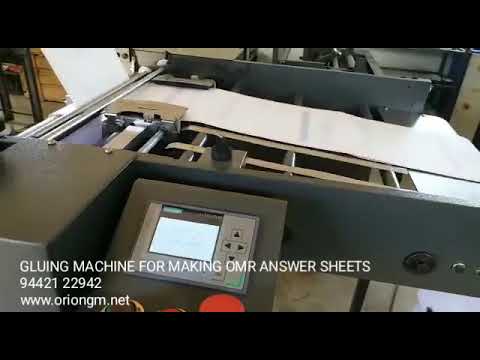 Glueing Machine for OMR Answer Sheets