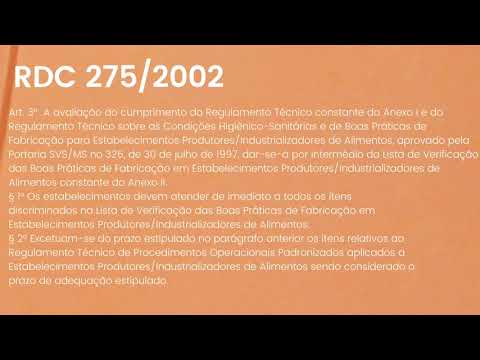 Aula - BPF, aplicado na Resolução - RDC n°275
