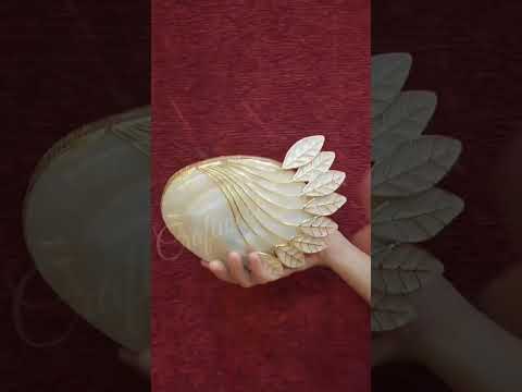 Handmade Gold Mother Of Pearl Shell Wedding Designer Clutch
