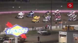 preview picture of video '9.19.14 Four Crown Nationals Highlights:  World of Outlaws Sprints  |  DIRTcar UMP Modfieds'