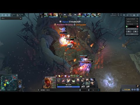 Dota 2 Legion Commander  Rampage  1vs5 one hit kill 2  critical 2.4k