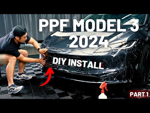 DIY PPF Install On Model 3 Highland Front Bumper