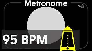 95 BPM Metronome - Moderato - 1080p - TICK and FLASH, Digital, Beats per Minute