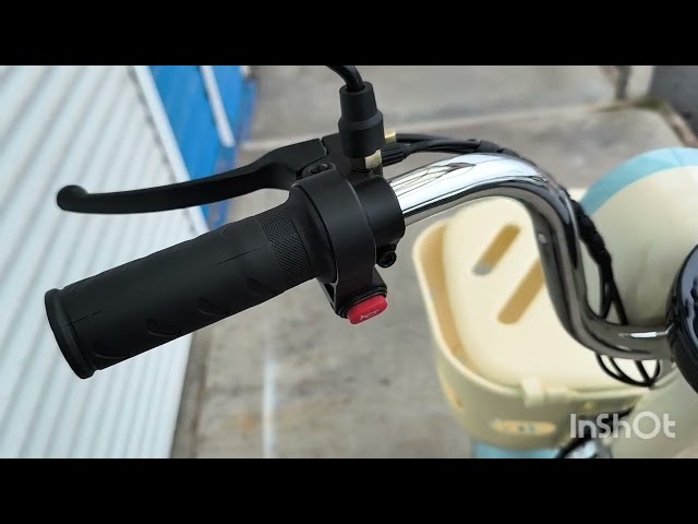 Електричний велосипед UN-1692 Двигун 350W Акумулятор 12Ah 48V Бежевий 